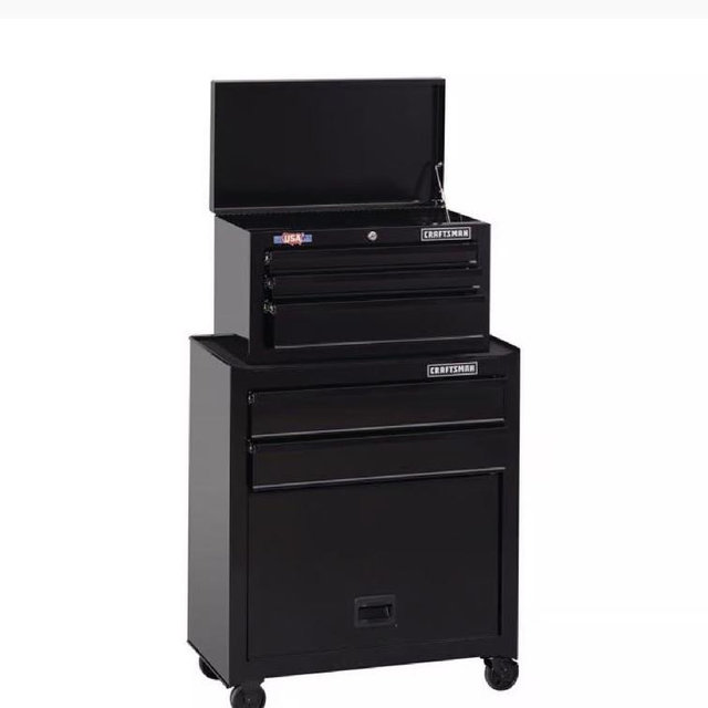 Craftsman 26.5 in. 5 drawer Steel Ball-Bearing Tool Center 45.5 in. H X 14 in. D
