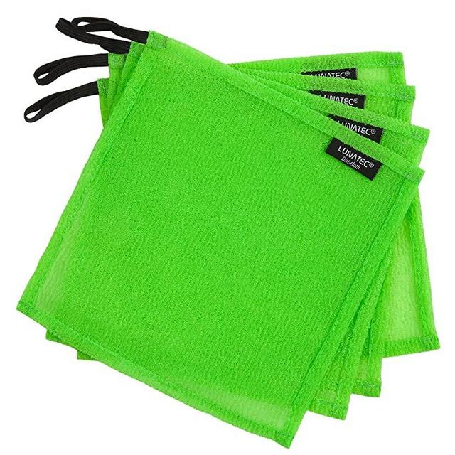 LUNATEC Odor-Free Dishcloths. The Perfect Scrubber, Dish Cloth, Sponge and scouring pad to Clean Your Dishes, pots & Pans, and Kitchen Gear. Ideal for Home, RV, Boat Galley and Camp site. (4, Lime)