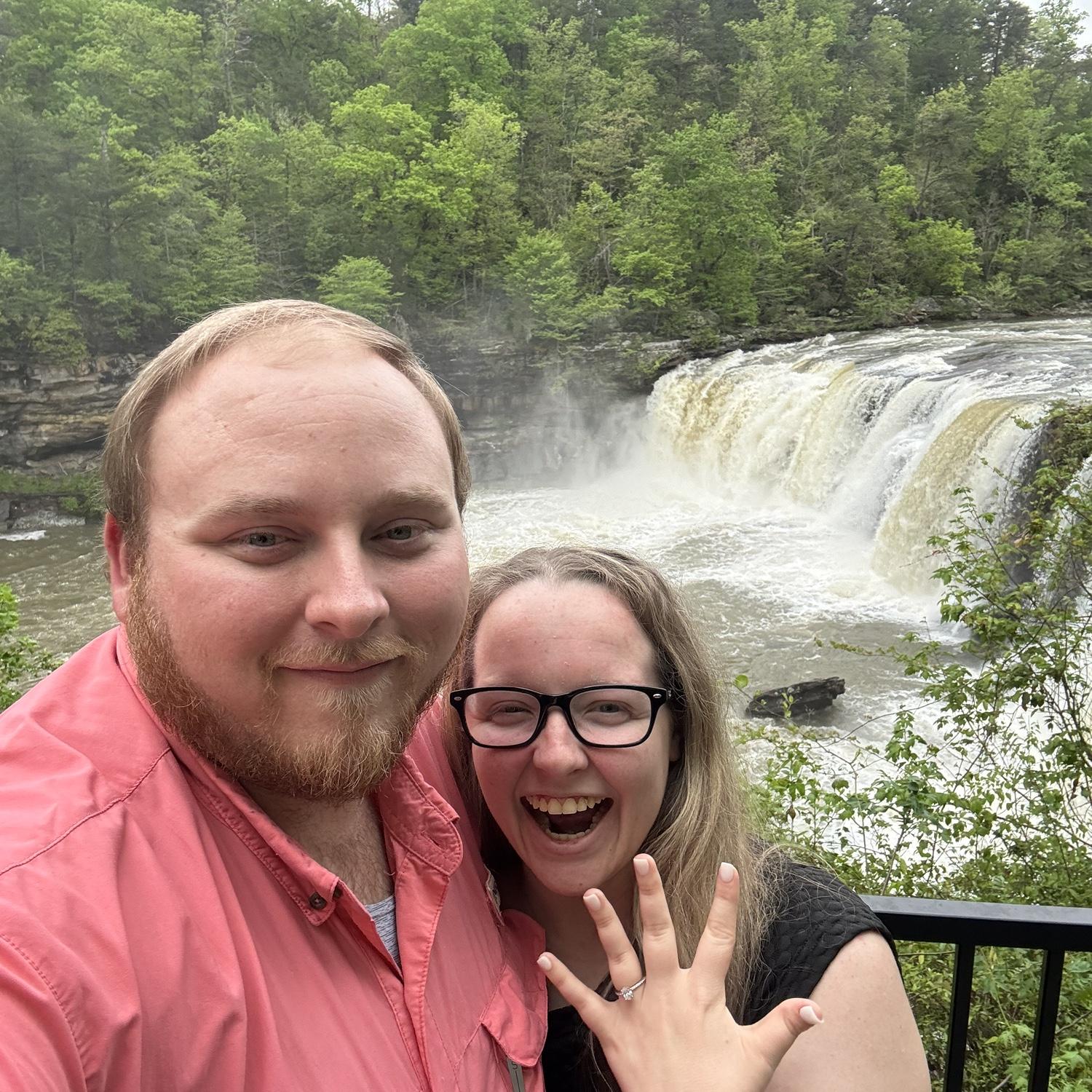 After he proposed. Excitement is an understatement. ❤️