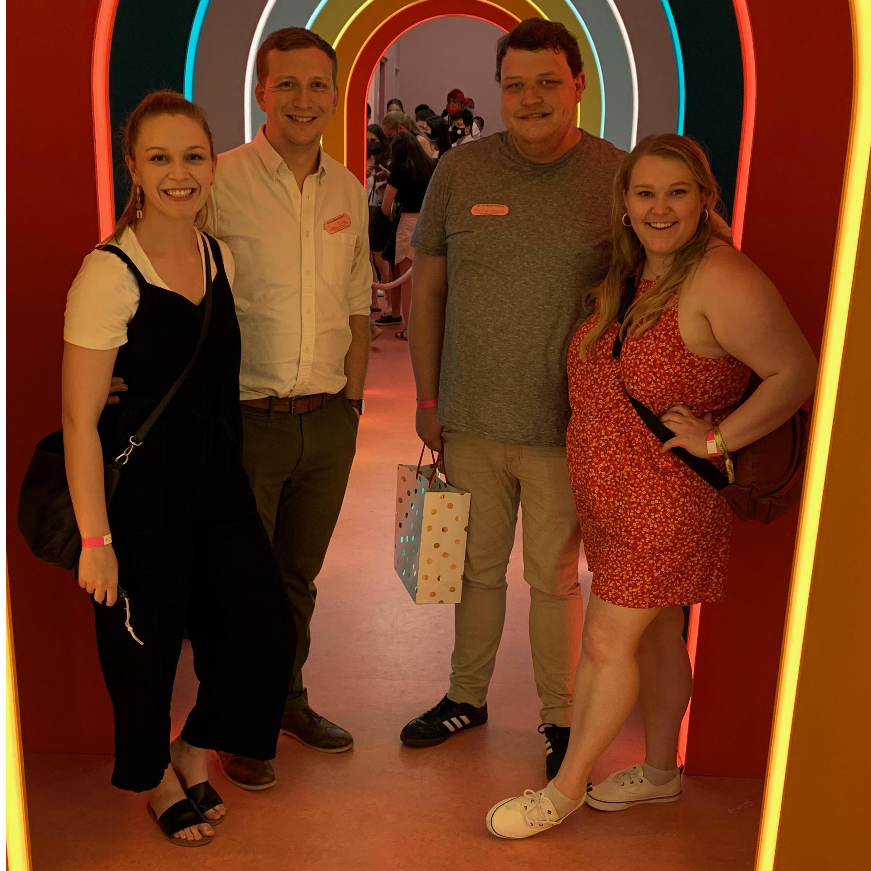 Great times with friends at the Museum of Ice Cream.