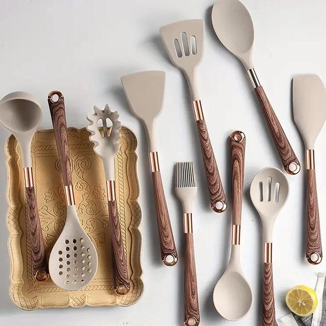 Elegant Silicone Cooking Utensil Set