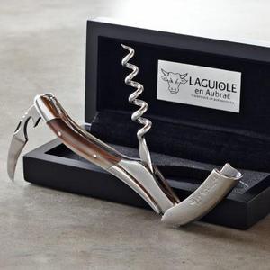 Laguiole En Aubrac Waiters Corkscrew Wine Opener, Solid Horn