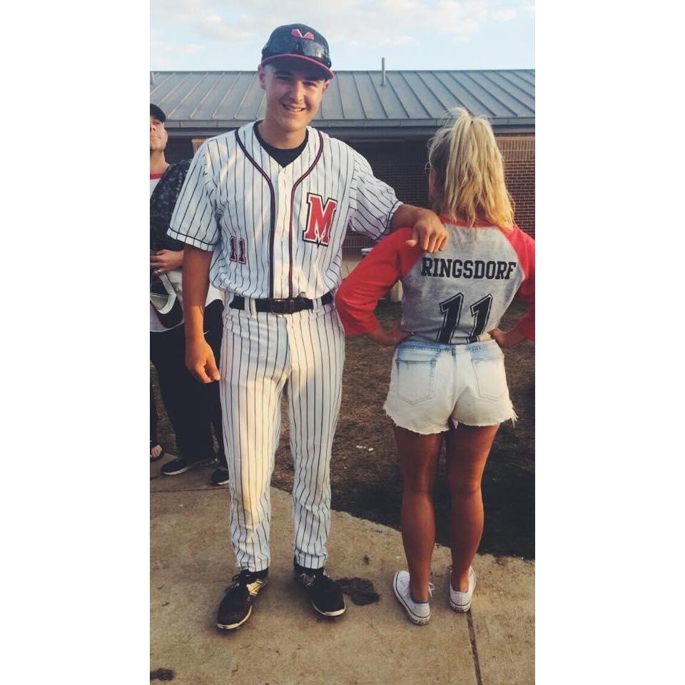 In high school Joshua was on the Marcus baseball team and Tiffany was his Diamond Doll, aka biggest fan!