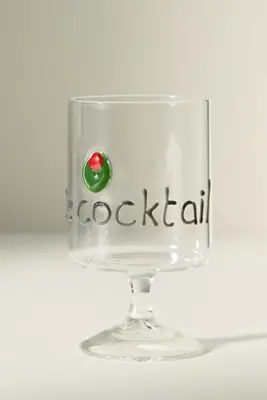Word Play Wine Glass