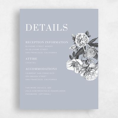Blue Wedding Enclosure - Trèfle