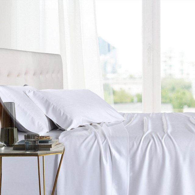 Egyptian Linens 100% Bamboo Viscose Sheet Set White King