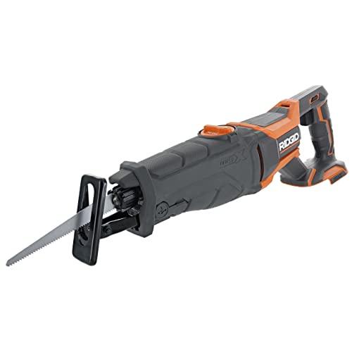 Ridgid R8642 Gen5X 18V Lithium Ion Cordless Reciprocating Saw with Tool-Free Blade Changing, Sight Line Blowing, and Variable Orbital Settings (Battery Not Included, Tool Only)