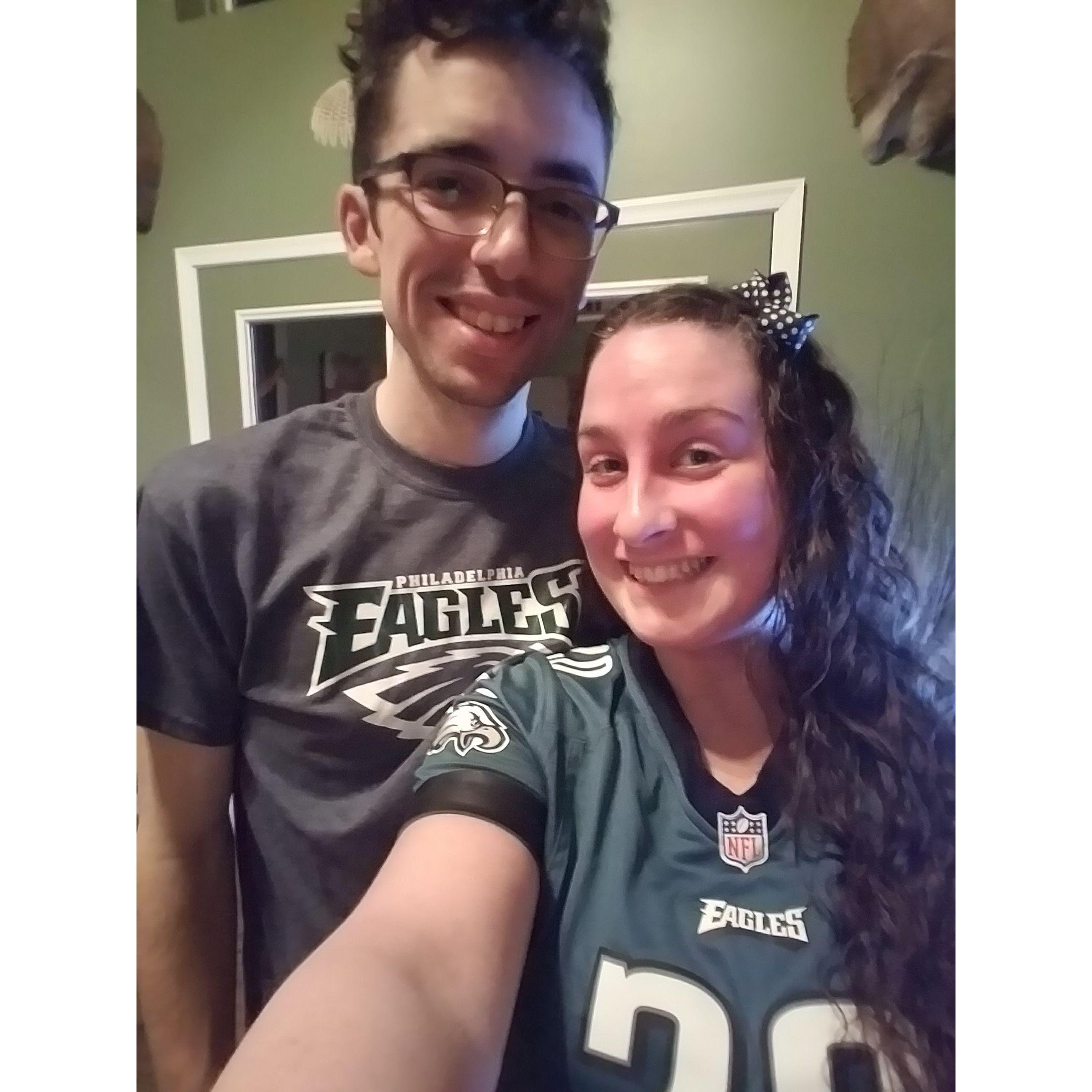 February 2018 - Eagles Super Bowl Win!  Night before Forrest's interview at Dorman Products (his current place of employment)