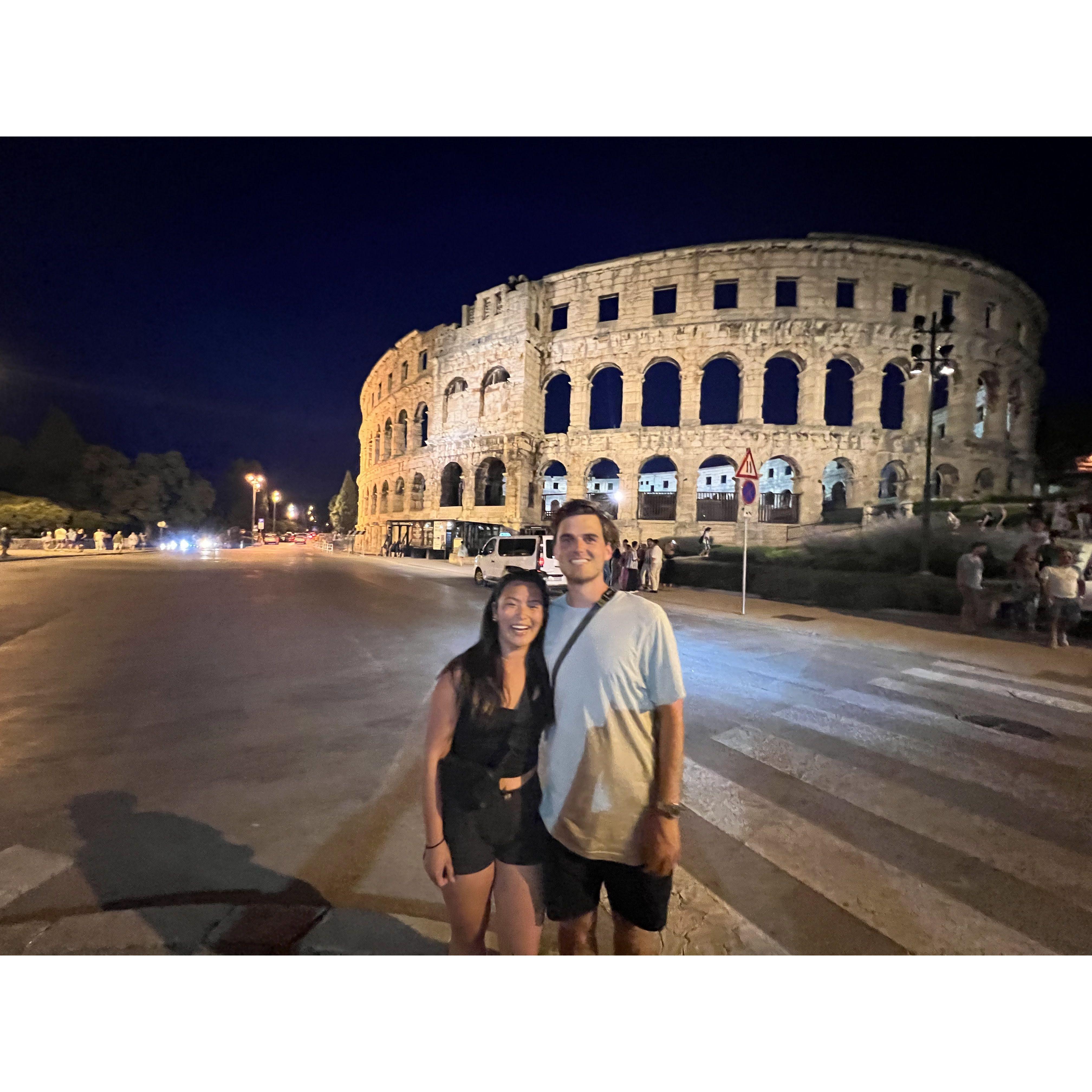 The colosseum of Pula, Italy