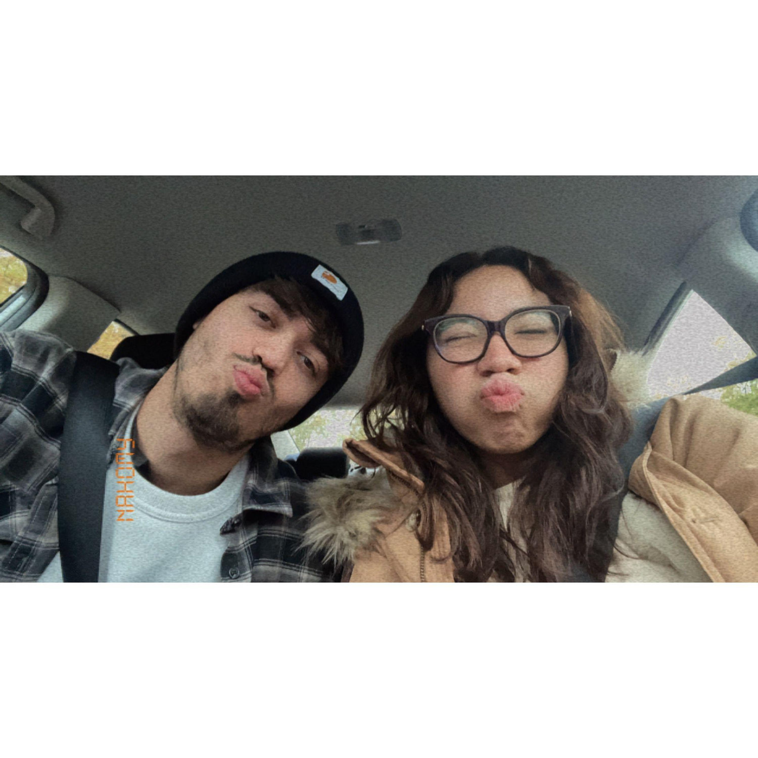 Car Ride to one of our early dates