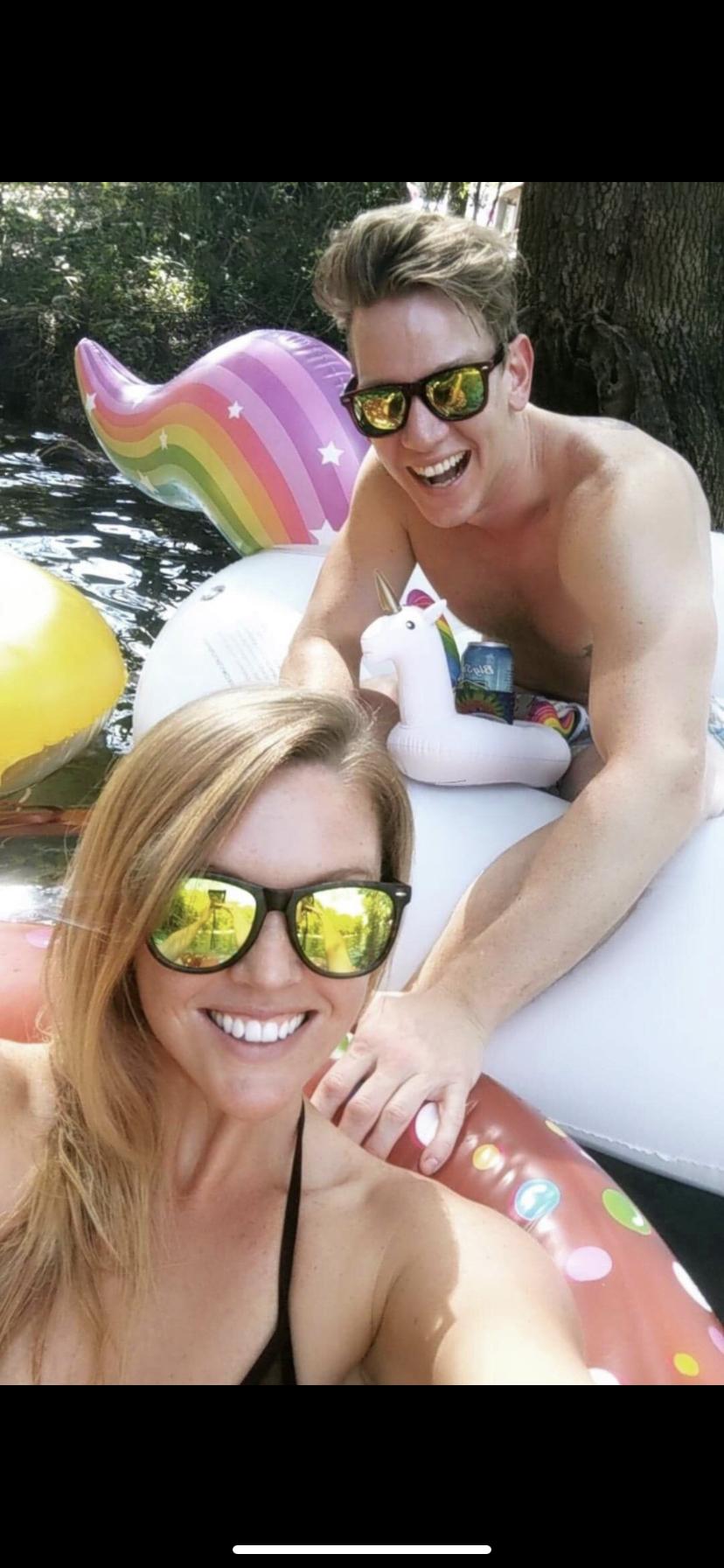 Our first photo together in Ginnie Springs - September 2018