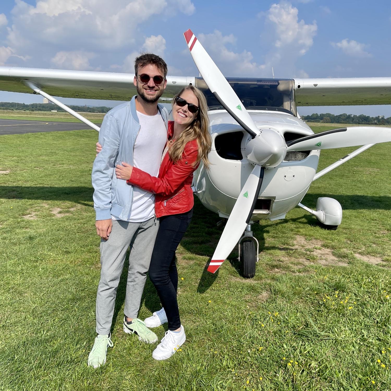 Private tour in a small plane above the Eifel September 2021