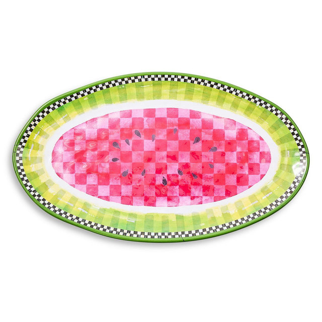 MacKenzie-Childs Watermelon Oval Platter