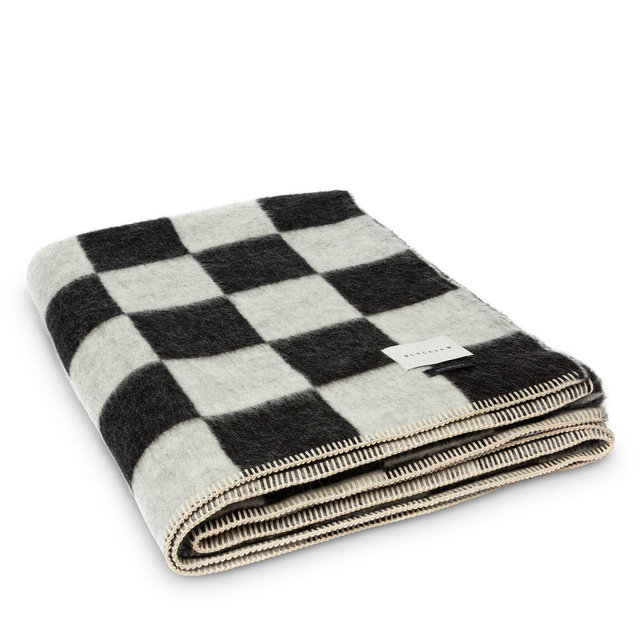 Blacksaw Crosby Check Heirloom Alpaca Blanket
