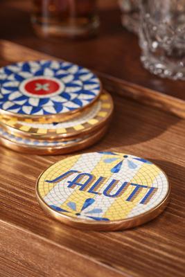 Bistro Tile Stoneware Coaster: Italy Edition