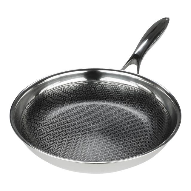 Frieling USA Black Cube Hybrid Stainless/Nonstick Cookware Fry Pan, 9 1/2-Inch