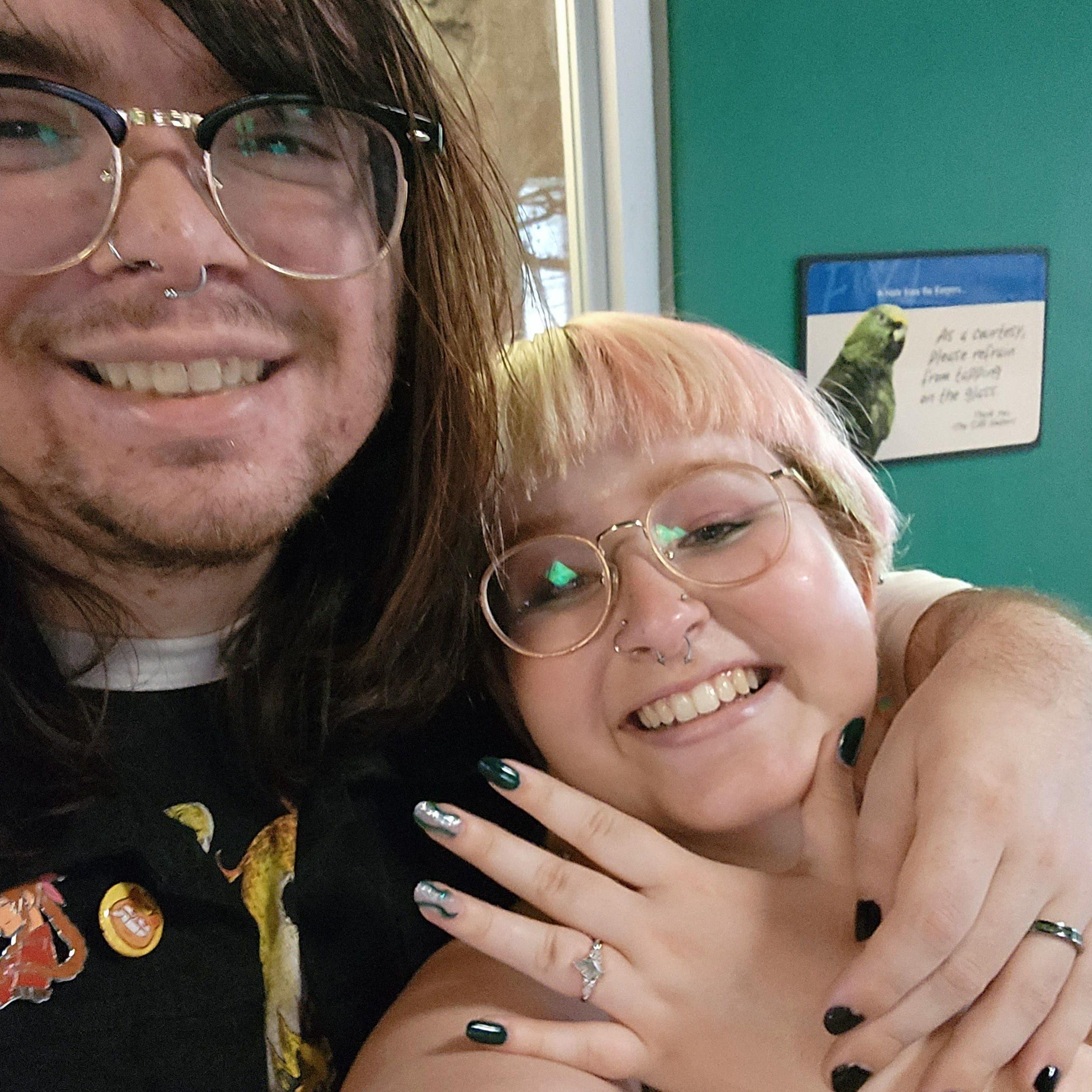 Right after Taylor proposed in front of the only frog at the zoo