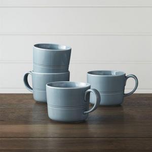 Hue Blue Mugs,Set of 4