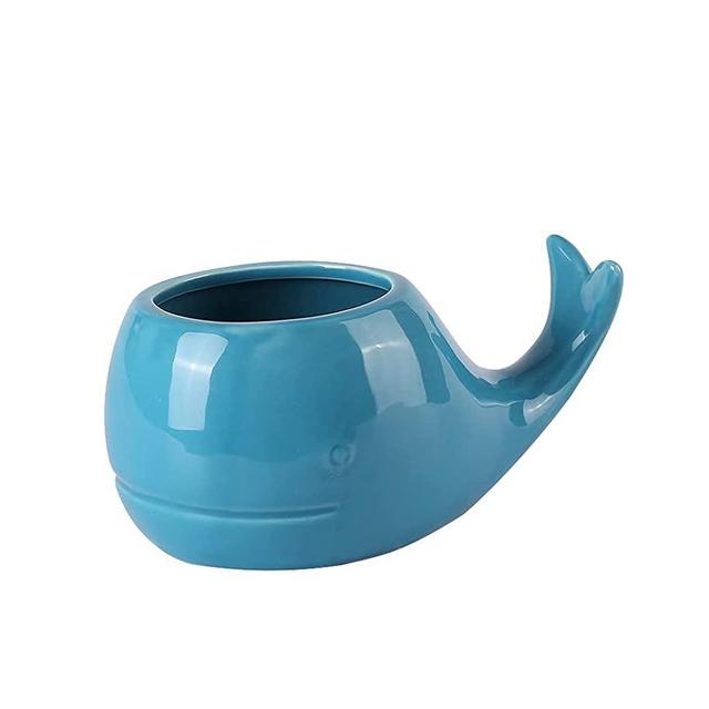 HEYFAIR Creative Tiki Mugs Cocktail Ceramic Cup Hawaiian Party Cute Exotic Cocktail Glasses (Blue Whale)