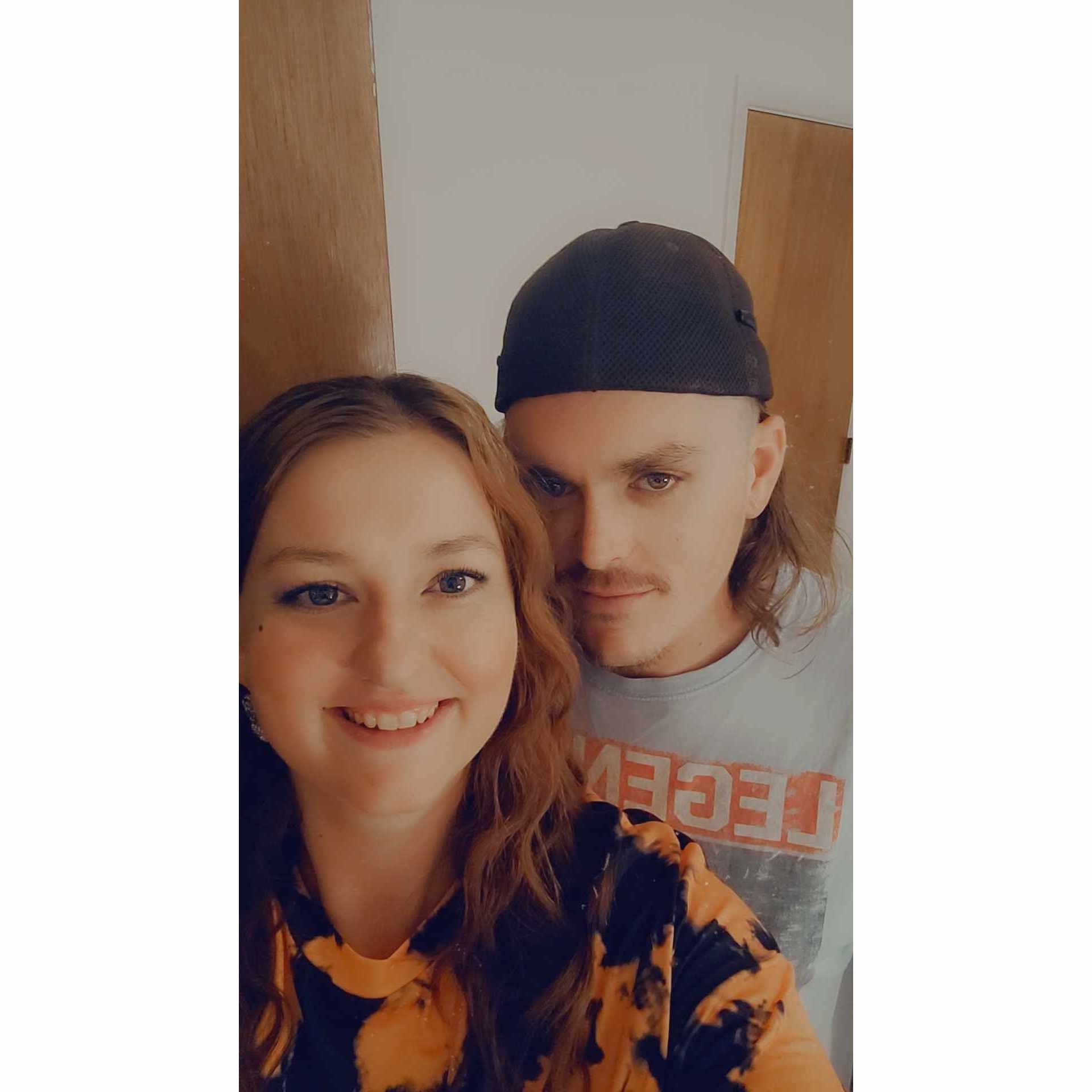 The picture we took after our mini engagement party.