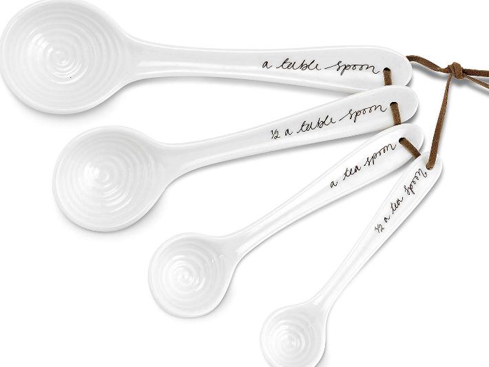 Portmeirion Sophie Conran White Measuring Spoons,Set of 4