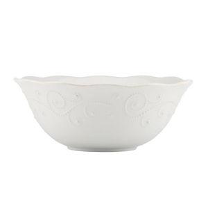 French Perle White Large Serving Bowl
