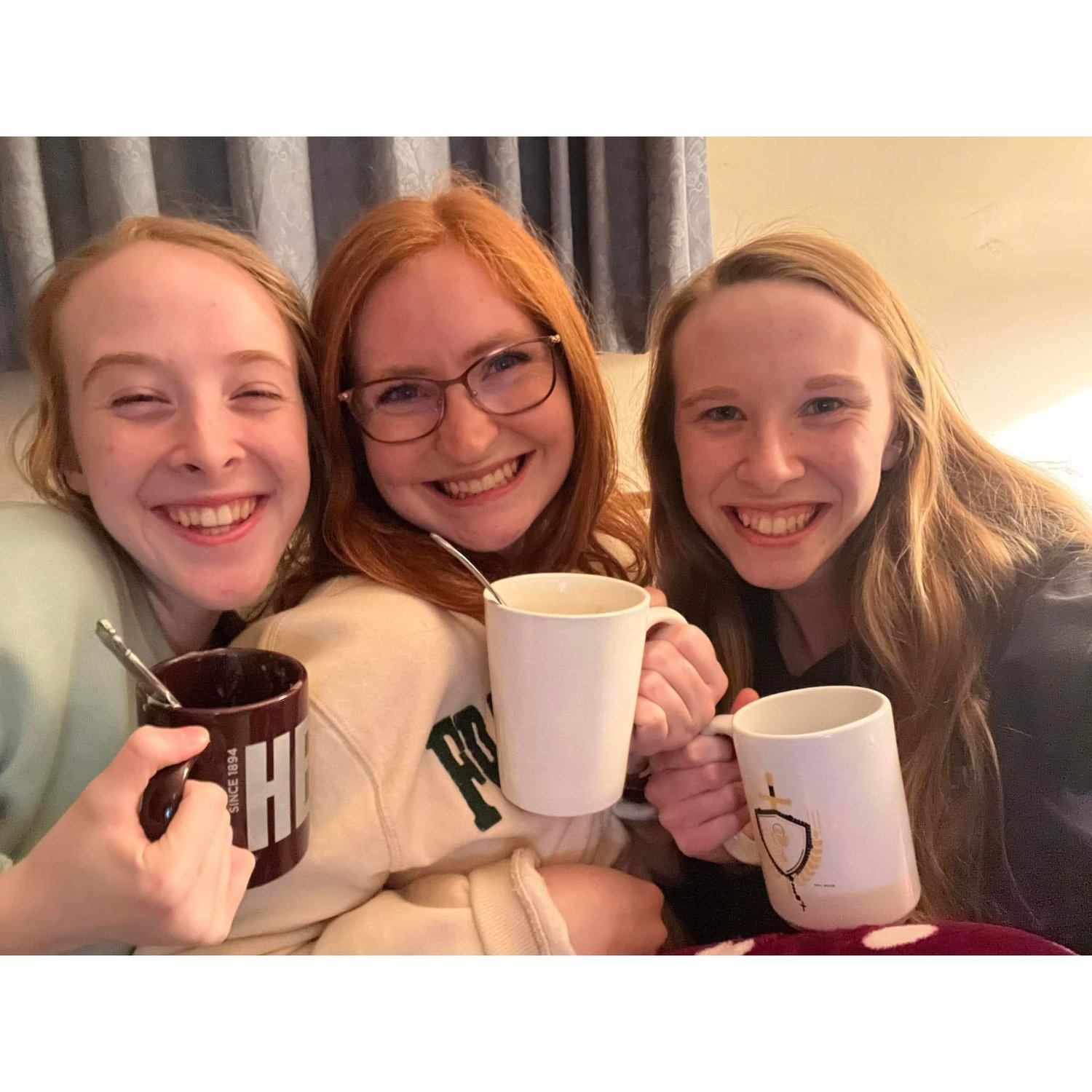 (2022) Abby, Natalie, and Annie eating cookie bakes when Abby came home for fall break