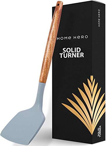 Silicone Spatula Turner Silicone Turner Spatula Flexible - Silicone Spatulas for Nonstick Cookware Egg Spatula Cookie Spatula Non Stick Spatula Pancake Spatula for Nonstick Pans Nonstick Spatulas