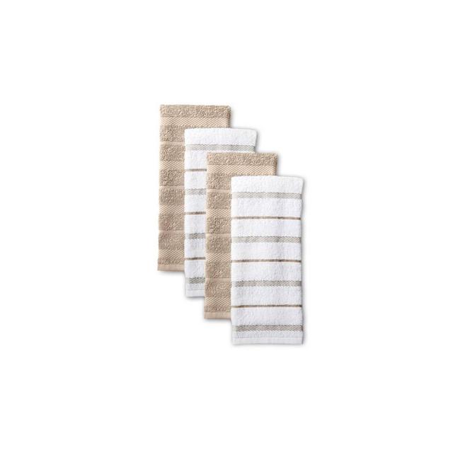 KitchenAid 4pk Cotton Albany Kitchen Towels Tan