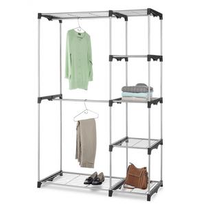 Whitmor Double Rod Freestanding Closet Heavy Duty Storage Organizer