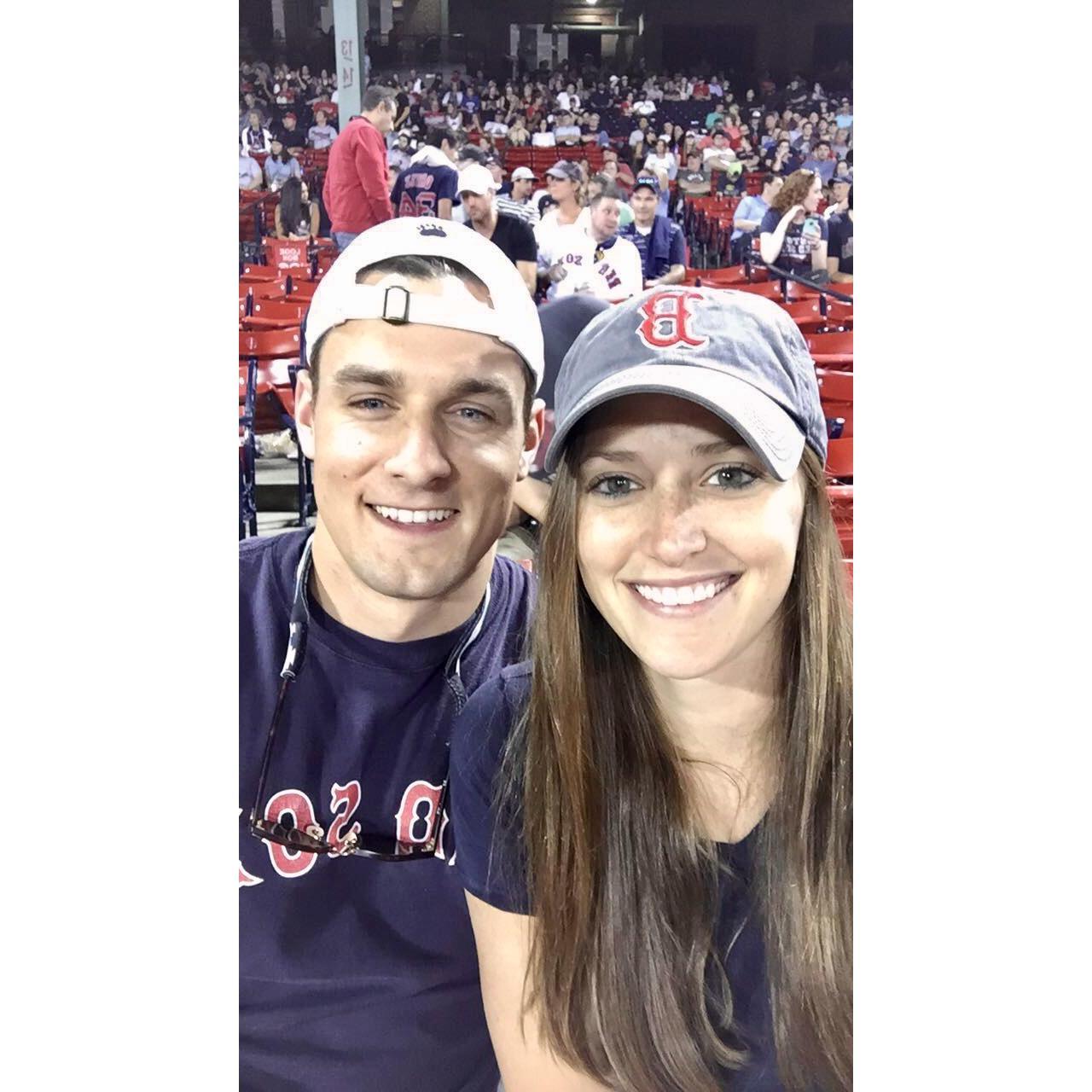 Our first Sox game!