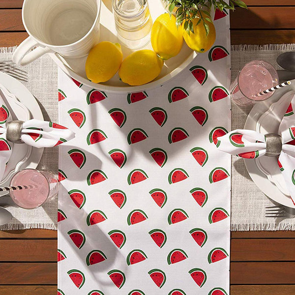 DII Multi Strip Cotton Table Runner - 14x72 Inches, Deep Yellow Kitchen & Dining Decor 1 thumbnail image