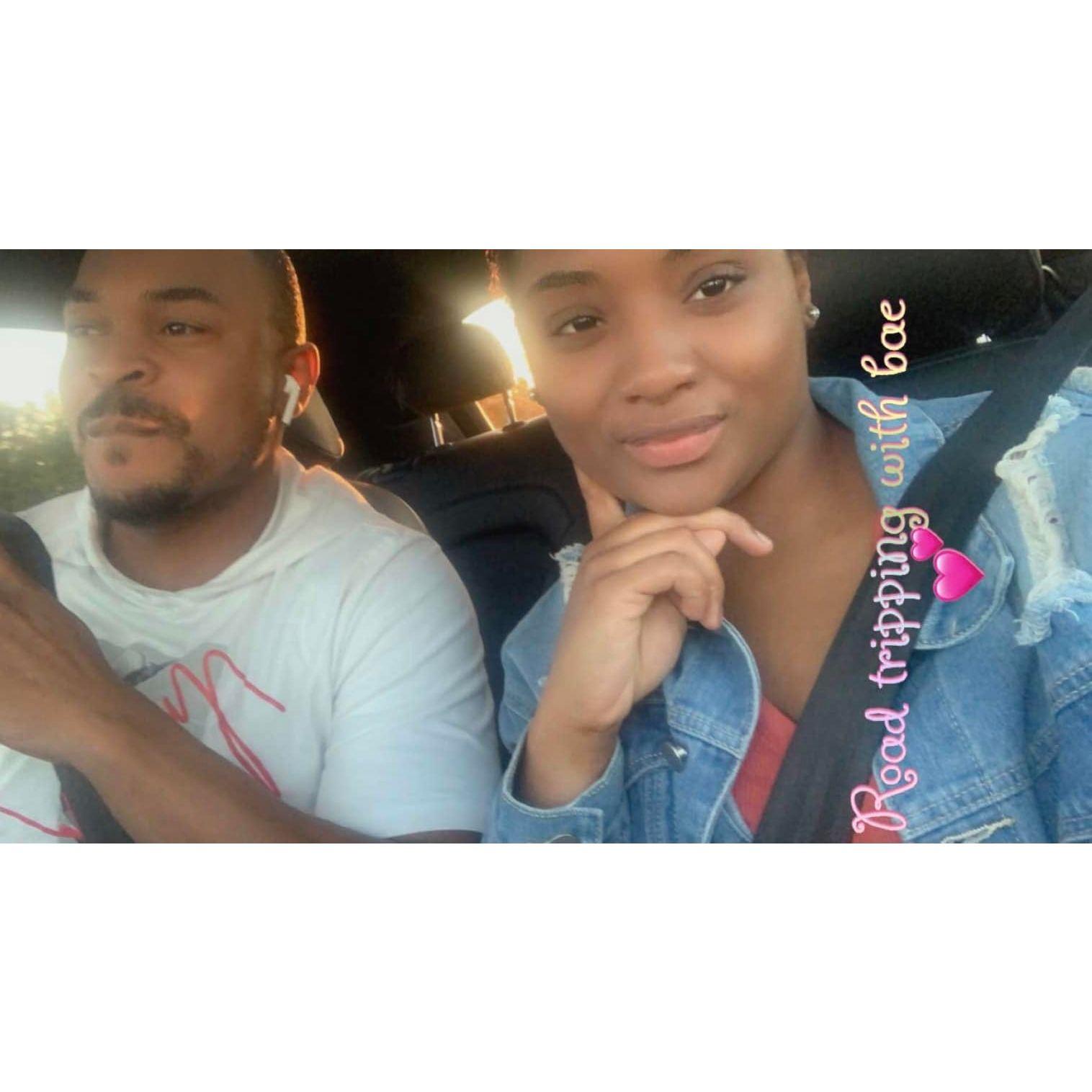 Our first road trip together to Virginia.