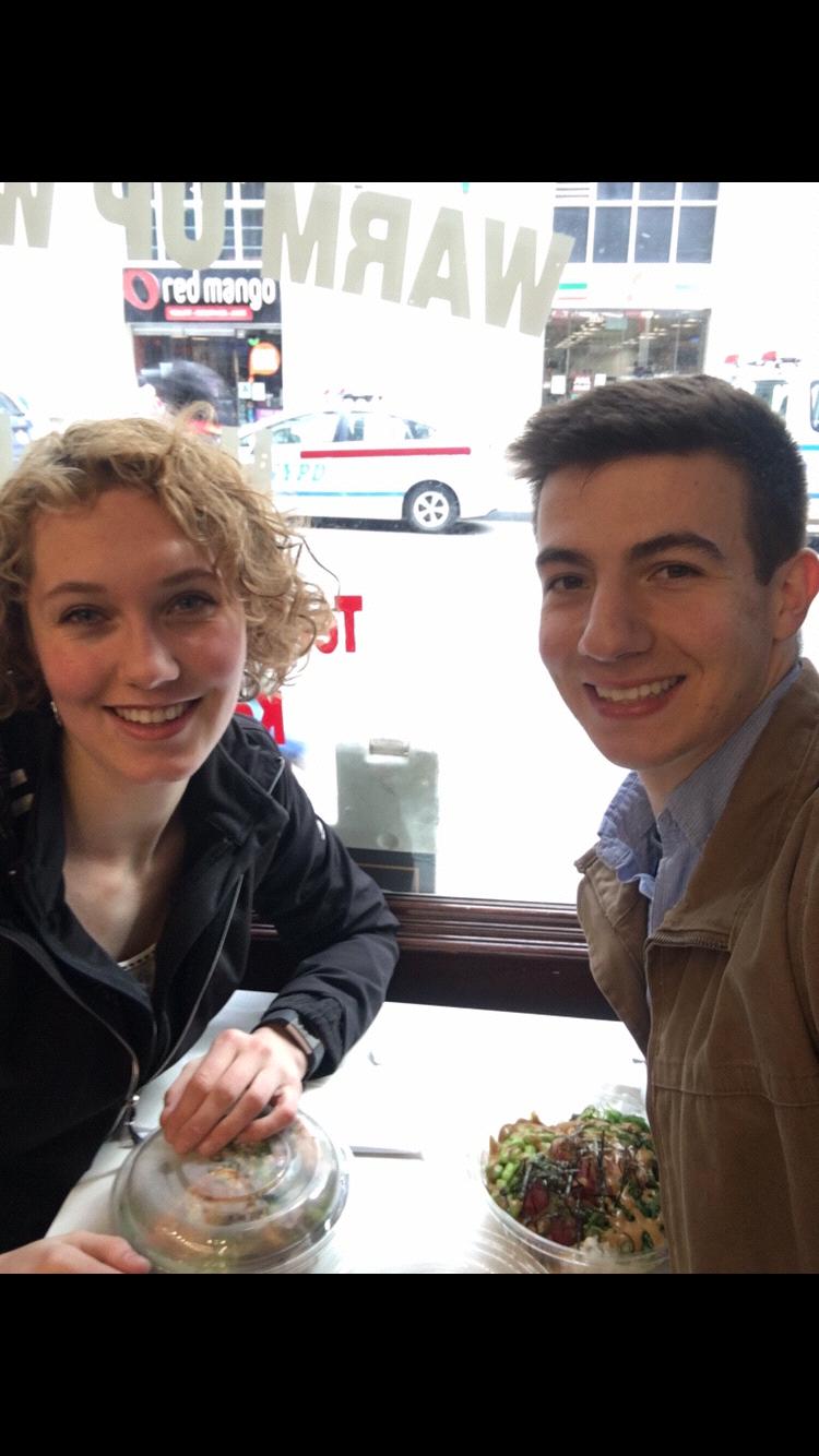 Their favorite place to eat in Manhattan- Poke Bowl!