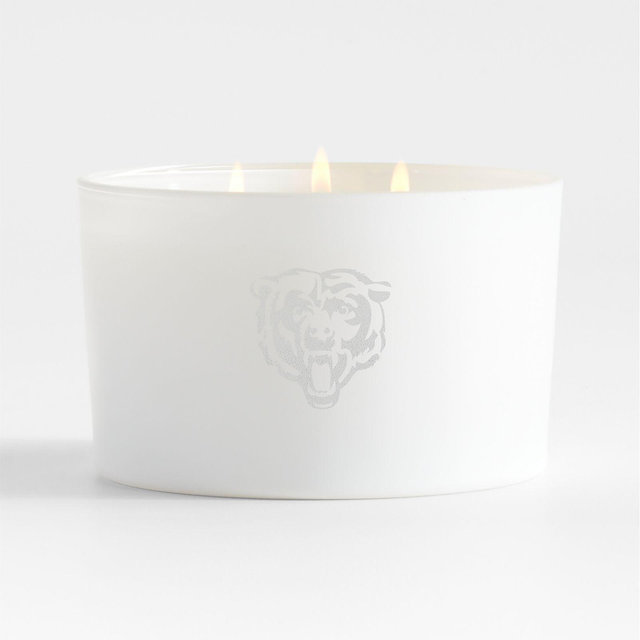 NFL Chicago Bears Monochrome No. 01 Blanc 3-Wick Scented Candle - Basil, Nettle Flower and Sage