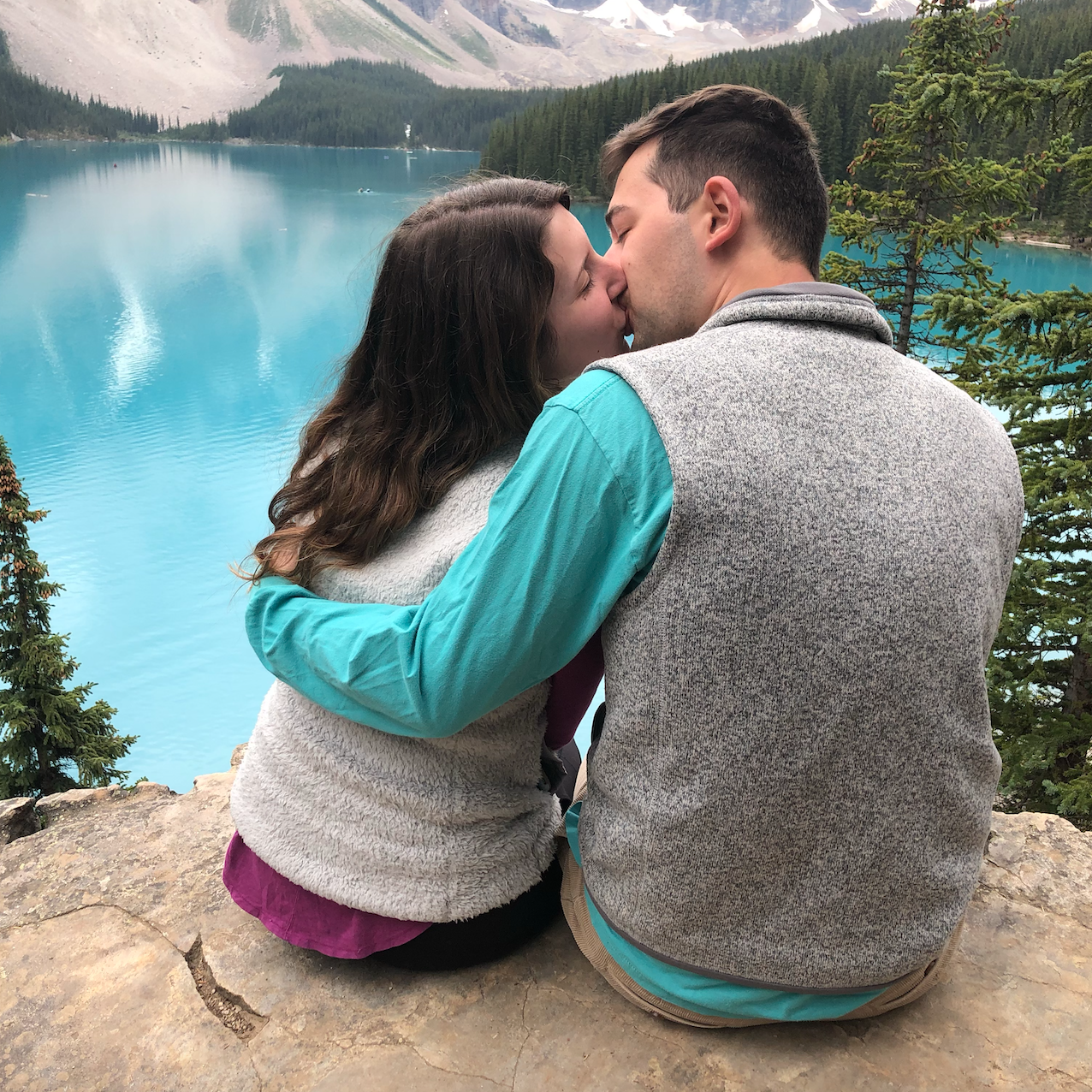 We saw lots of beautiful places in Banff National Park when we traveled in August 2019, including this spot above Moraine Lake.