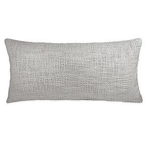 DKNY Loft Stripe Woven Oblong Throw Pillow in Grey