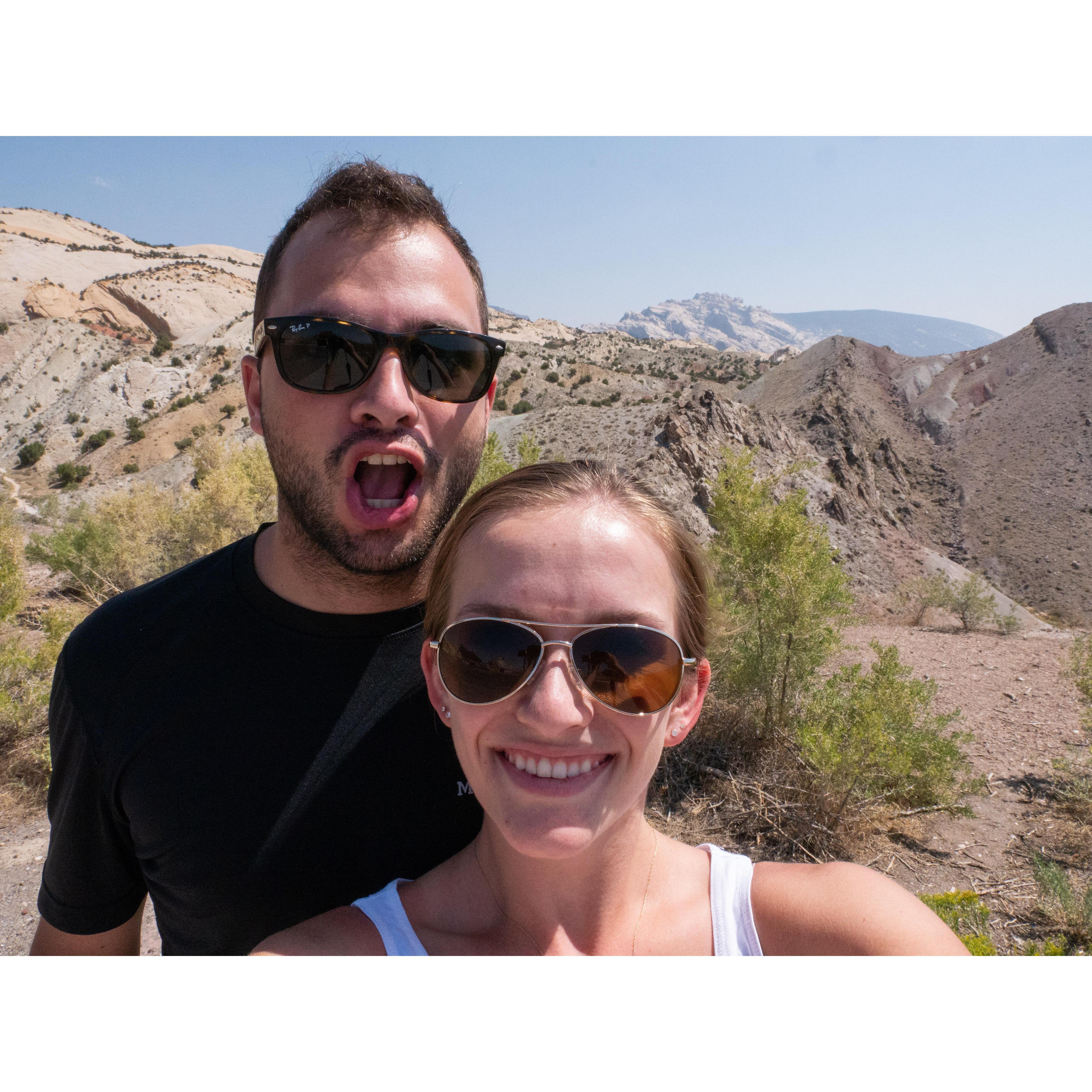 We stopped at Dinosaur National Monument to see some fossils on the way to Salt Lake.