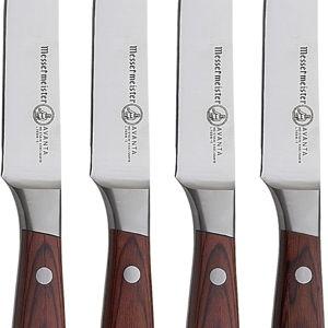 Messermeister Avanta 5 in. L Stainless Steel Steak Knife Set 4 pc