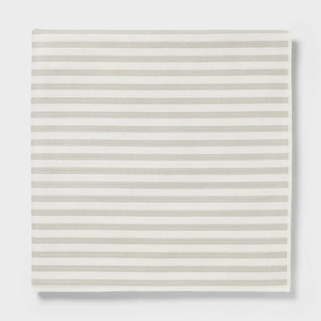 Quick Dry Waffle Striped Oversized Bath Towel Tan - Room Essentials™