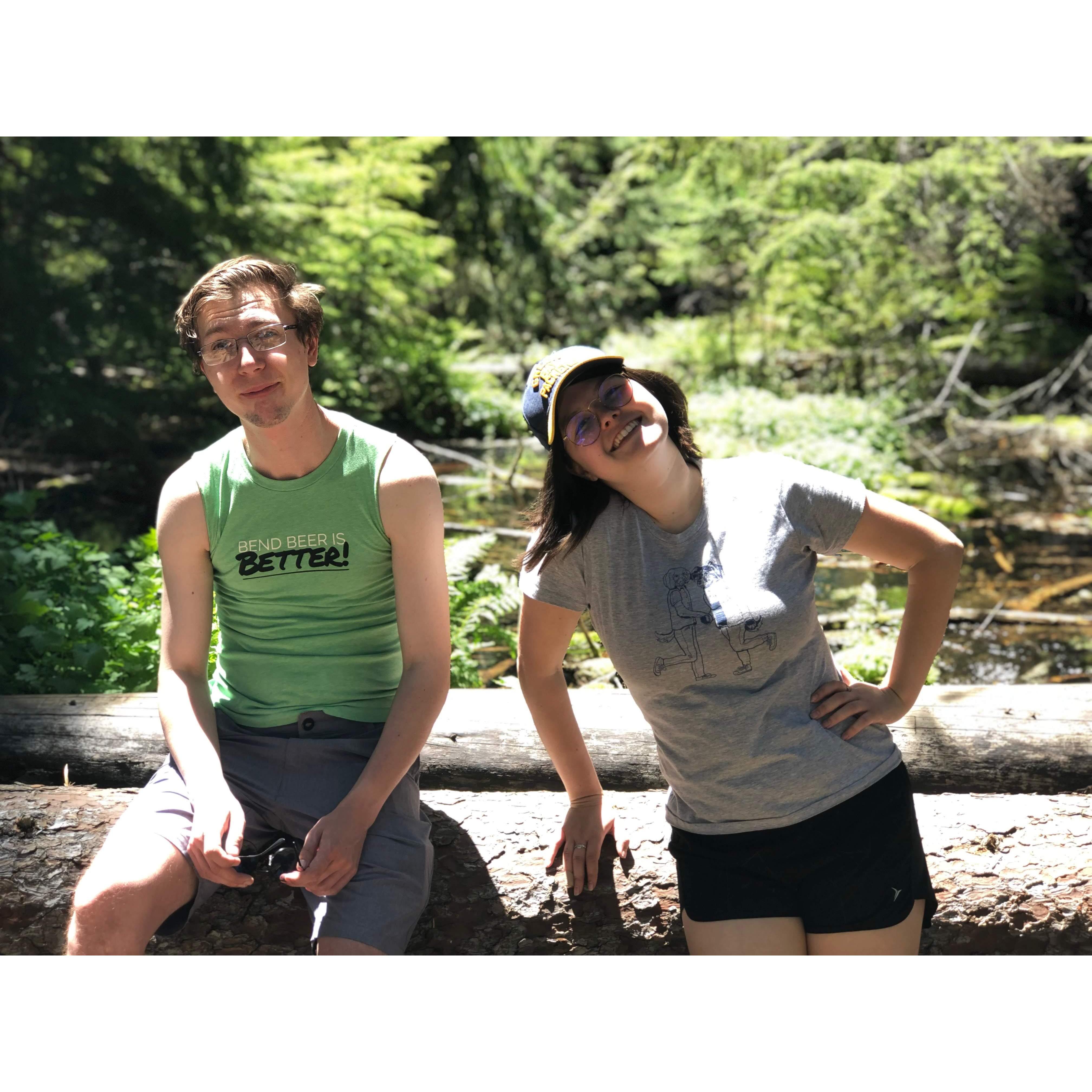 ...or camping with friends in Bend...
