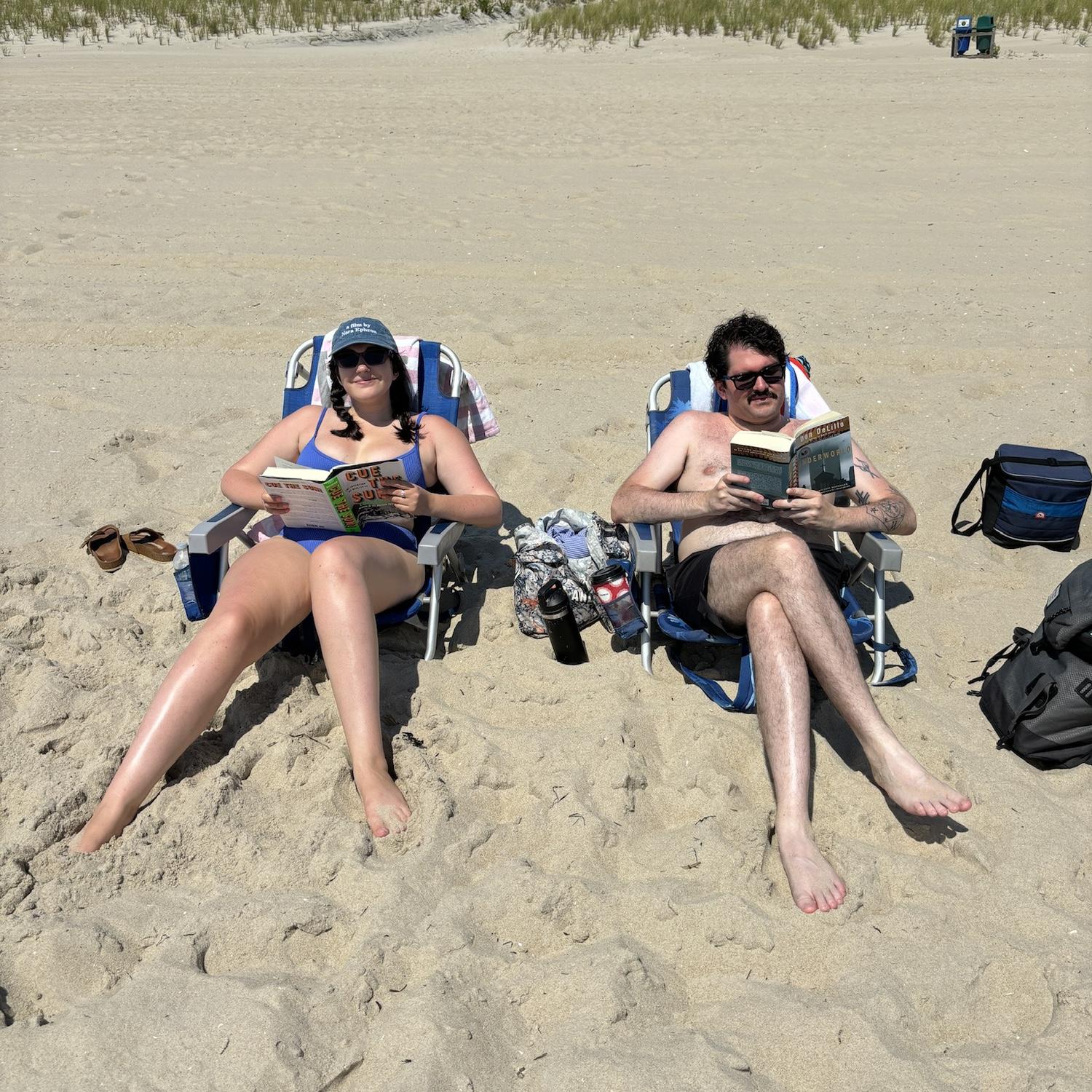 Monica's first trip to the shore!