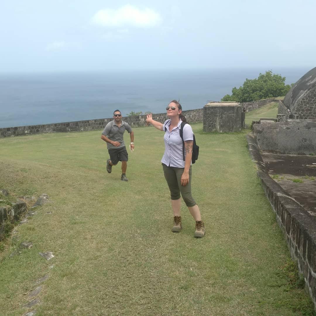 Hiking on St. Kitts with the group of students for our field trip, I was explaining to Alicia how Mark was acting the whole week...It was because he was trying to keep the engagement ring from me.