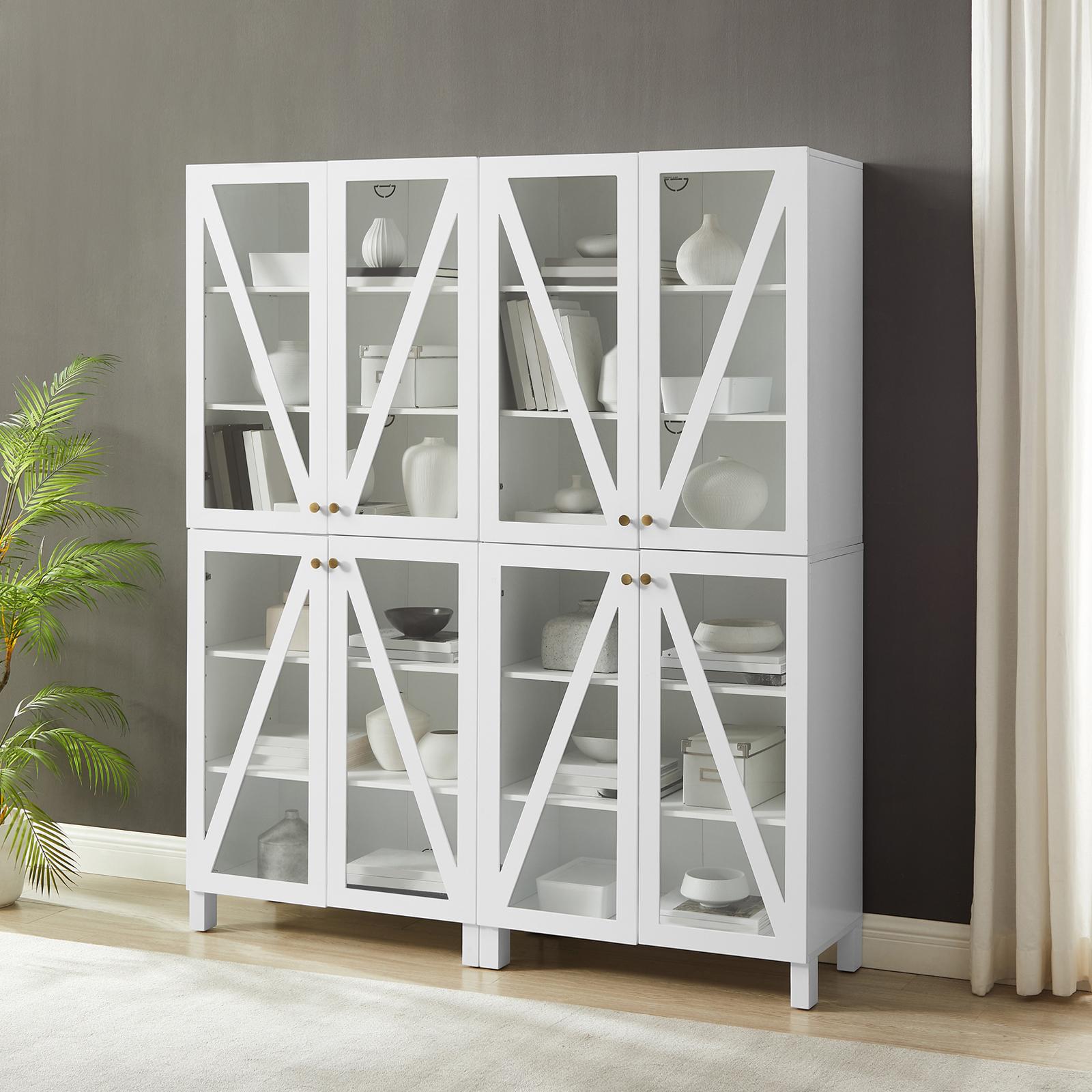 Crosley Furniture Cassai Stackable Storage Pantry - Navy