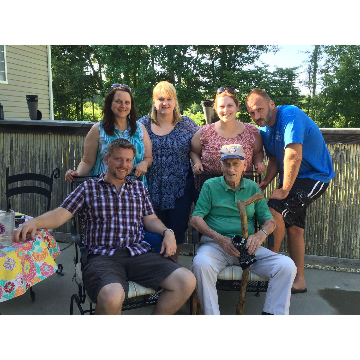 Christa’s family, Suzanne, Angie, Christa, Jared, Justin, and their dad, Ell.