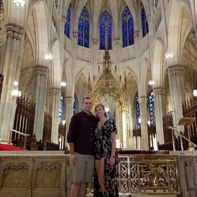Moments before the proposal.