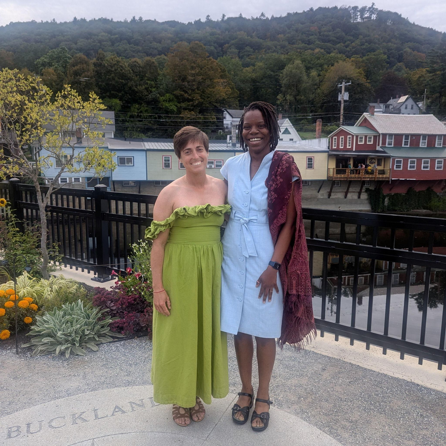 Bridge of Flowers in Shelburne Falls, MA in Fall 2025