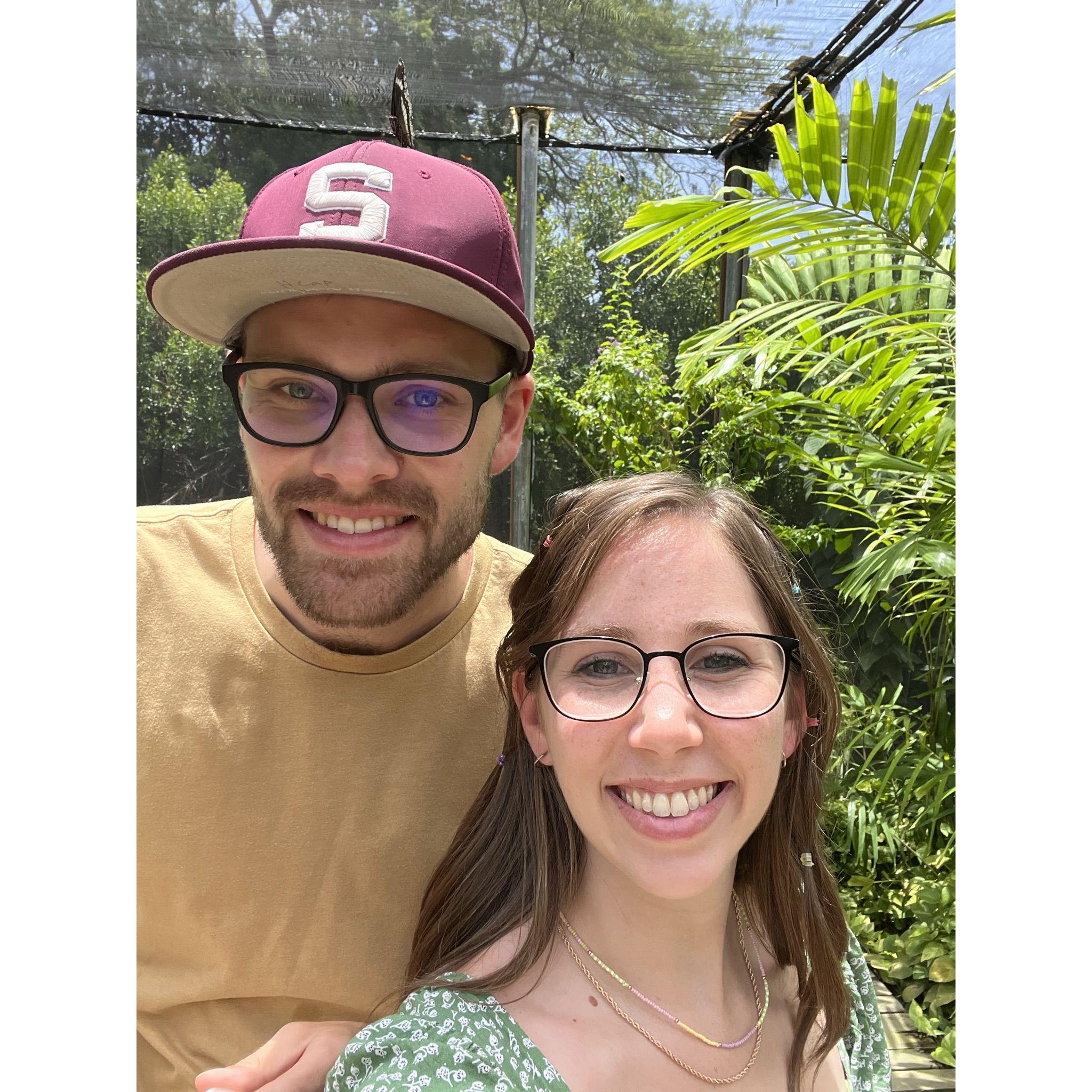 Butterfly garden in Aruba!