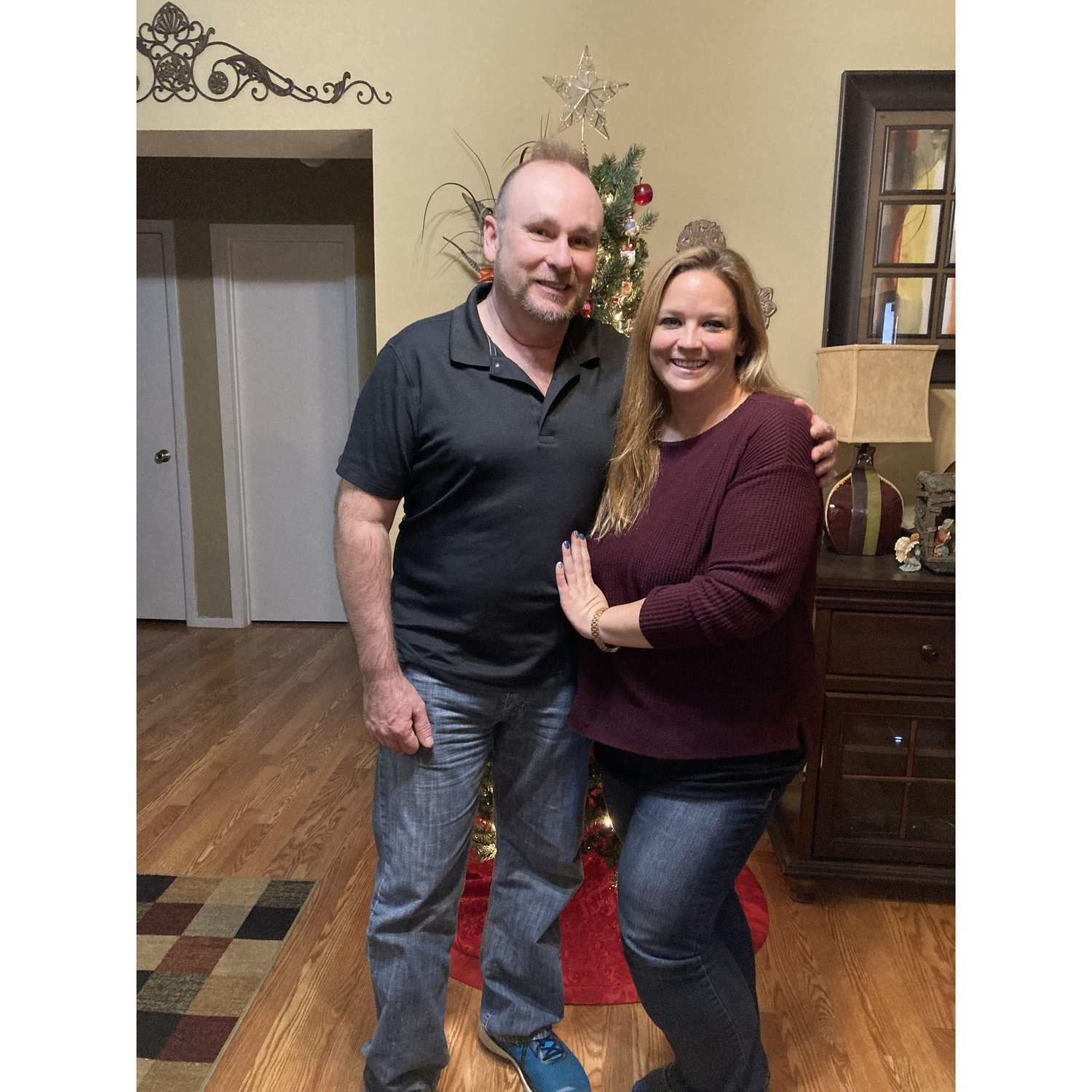 First Christmas in Texas.  First time Kristen met Eddie's Family