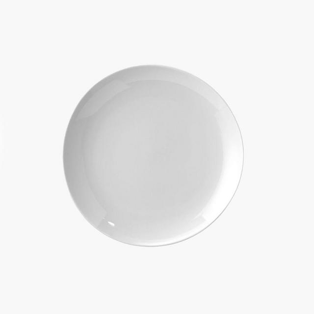 Organic Dinnerware, Appetizer Plate, White, Set of 4
